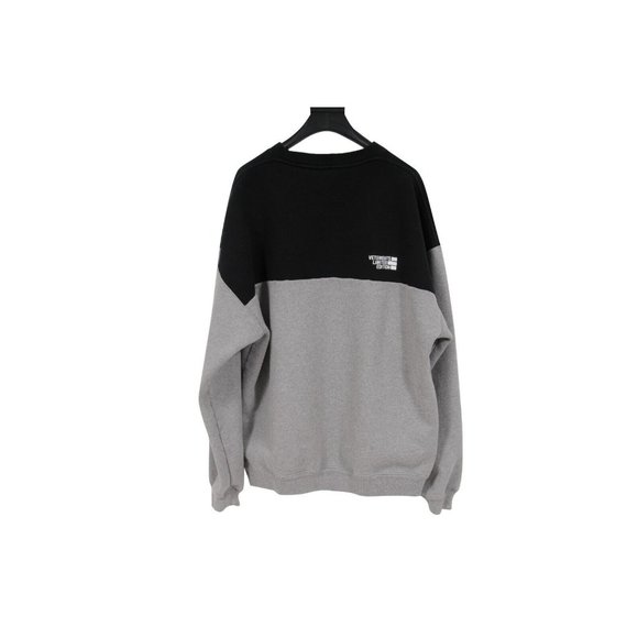 Vetements Mens Limited Edition Logo Sweatshirt Size Small Grey Black Colorblock - Picture 5 of 8